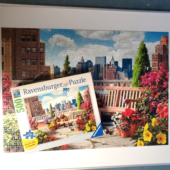 Ravensburger Rooftop Garden Large Format 500 Piece Puzzle *READ* - Picture 10 of 10
